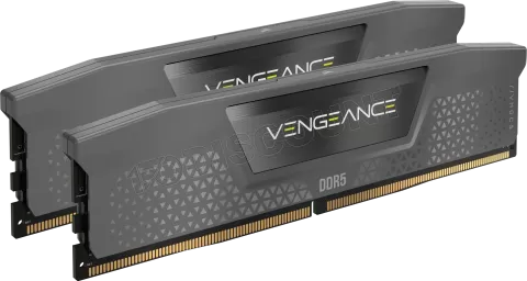 Photo de Kit Barrettes mémoire 32Go (2x16Go) DIMM DDR5 Corsair Vengeance 6000MHz (Noir)