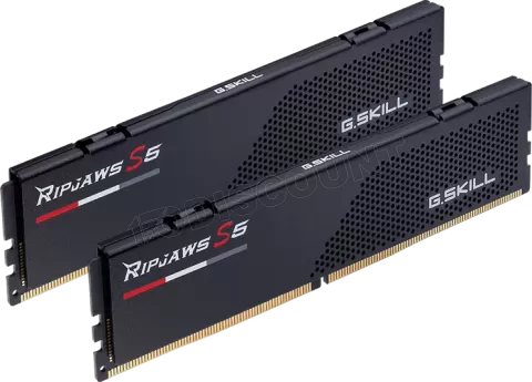 Photo de Kit Barrettes mémoire 32Go (2x16Go) DIMM DDR5 G.Skill Ripjaws S5 5200MHz CL40 (Noir)