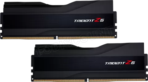 Photo de Kit Barrettes mémoire 32Go (2x16Go) DIMM DDR5 G.Skill Trident Z5  5600MHz (Noir)