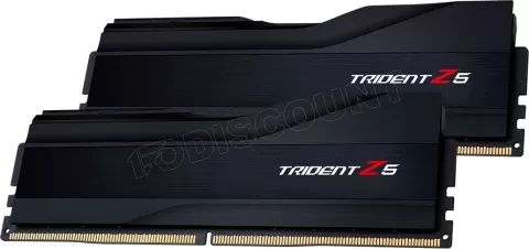 Photo de Kit Barrettes mémoire 32Go (2x16Go) DIMM DDR5 G.Skill Trident Z5  6000MHz (Noir) CL30