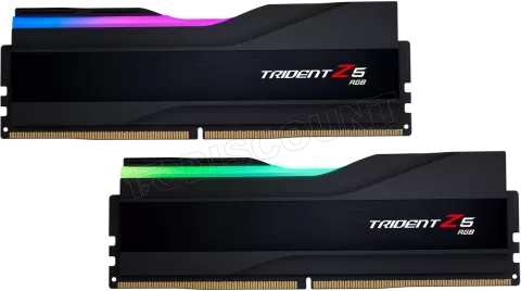 Photo de Kit Barrettes mémoire 32Go (2x16Go) DIMM DDR5 G.Skill Trident Z5 6800MHz (Noir) CL34