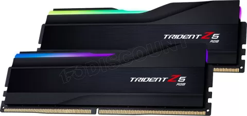 Photo de Kit Barrettes mémoire 32Go (2x16Go) DIMM DDR5 G.Skill Trident Z5 Neo RGB  6000MHz (Noir)