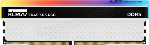 Photo de Kit Barrettes mémoire 32Go (2x16Go) DIMM DDR5 Klevv Cras XR5 RGB 6000Mhz (Blanc)