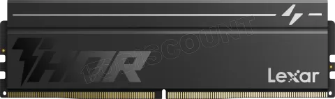 Photo de Kit Barrettes mémoire 32Go (2x16Go) DIMM DDR5 Lexar Thor 2nd Gen 6000MHz CL38 (Noir)