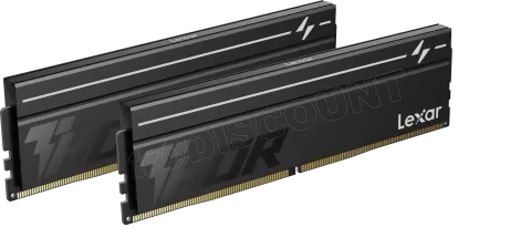 Photo de Kit Barrettes mémoire 32Go (2x16Go) DIMM DDR5 Lexar Thor 2nd Gen 6000MHz CL38 (Noir)