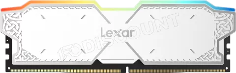 Photo de Kit Barrettes mémoire 32Go (2x16Go) DIMM DDR5 Lexar Thor RGB 6000MHz (Blanc)