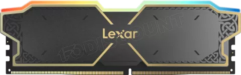 Photo de Kit Barrettes mémoire 32Go (2x16Go) DIMM DDR5 Lexar Thor RGB 6000MHz (Noir)