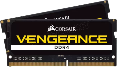 Photo de Kit Barrettes mémoire SODIMM DDR4 16Go (2x8Go) Corsair Vengeance  3000Mhz (Noir)