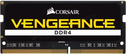 Photo de Kit Barrettes mémoire SODIMM DDR4 64Go (2x32Go) Corsair Vengeance  3200Mhz (Noir)