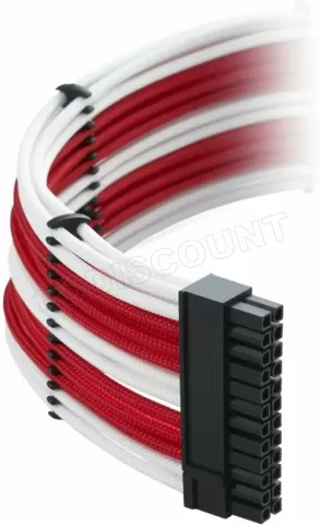 Photo de Kit de câbles modulaires CableMod Classic pour alimentations Corsair (Blanc/Rouge)