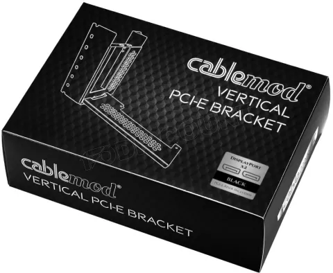 Photo de Kit Riser PCIe 3.0 16X CableMod avec support vertical et nappe 20cm (Noir)