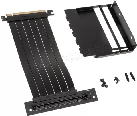 Photo de Kit Riser PCIe 3.0 16X Kolink Observatory/Stronghold Prime avec support vertical et nappe 20cm (Noir)