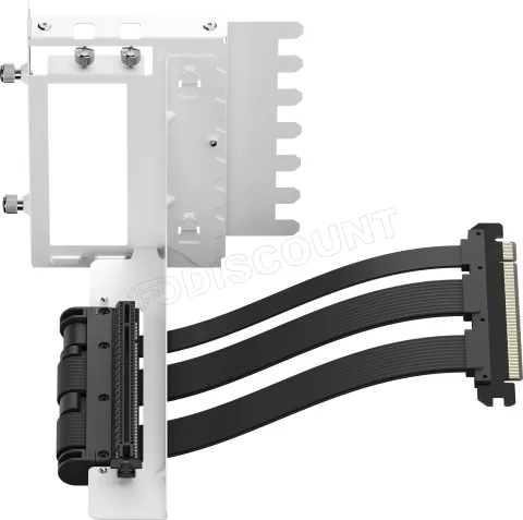 Photo de Kit Riser PCIe 4.0 16X Fractal Design Flex 2 avec support vertical et nappe 20cm (Blanc)