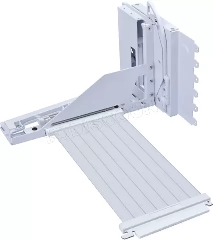 Photo de Kit Riser PCIe 5.0 16X Lian-Li V4 avec support vertical et nappe 20cm (Blanc)