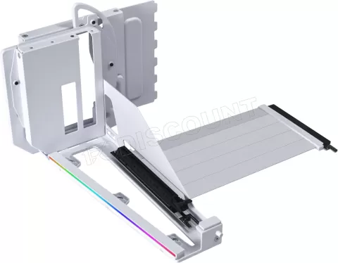 Photo de Kit Riser PCIe 5.0 16X Lian-Li V4 avec support vertical et nappe 20cm (Blanc)
