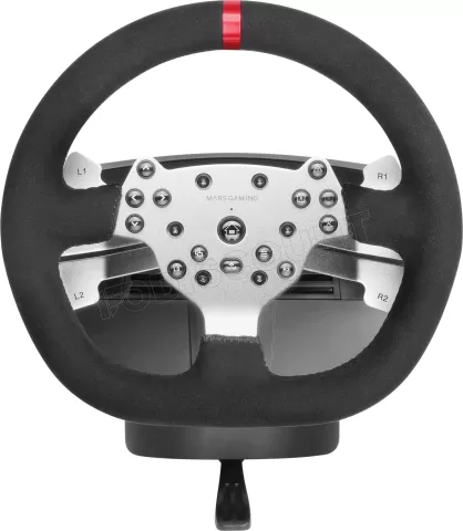 Photo de Kit Volant, Pédalier et Levier de vitesse Mars Gaming MWH-RSX (Noir)
