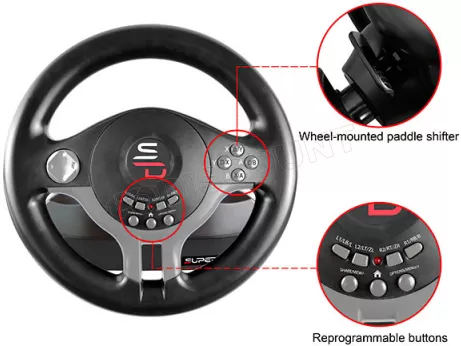 Photo de Kit Volant + Pédalier Subsonic Superdrive Driving Wheel SV200