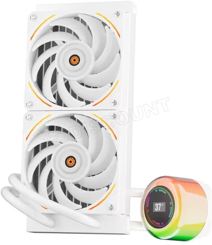 Photo de Kit Watercooling AIO 1stPlayer CC RGB - 240mm (Blanc)