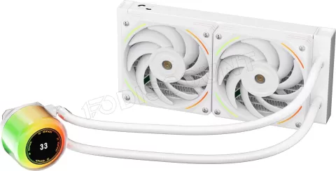 Photo de Kit Watercooling AIO 1stPlayer CC RGB - 240mm (Blanc)