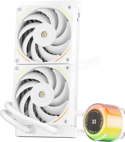 Photo de Kit Watercooling AIO 1stPlayer CC RGB - 240mm (Blanc)