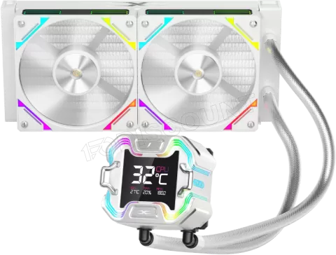 Photo de Kit Watercooling AIO 1stPlayer X-240E RGB - 240mm (Blanc)