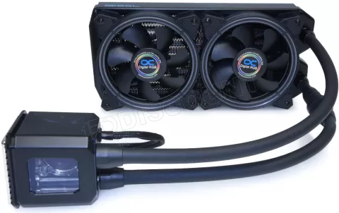 Photo de Kit Watercooling AIO Alphacool Eisbaer Aurora RGB - 240mm (Noir)