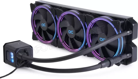 Photo de Kit Watercooling AIO Alphacool Eisbaer Aurora RGB - 420mm (Noir)