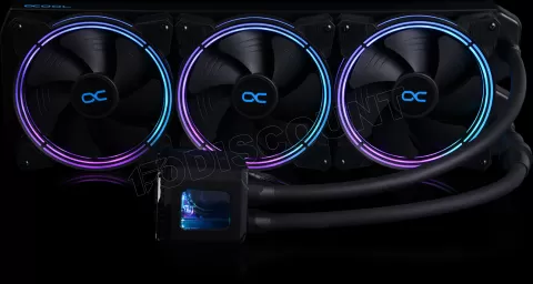 Photo de Kit Watercooling AIO Alphacool Eisbaer Aurora RGB - 420mm (Noir)