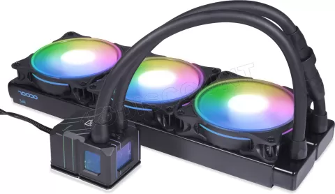 Photo de Kit Watercooling AIO Alphacool Eisbaer Pro Aurora HPE RGB - 360mm (Noir)