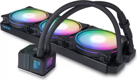 Photo de Kit Watercooling AIO Alphacool Eisbaer Pro Aurora RGB - 420mm (Noir)