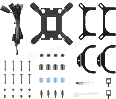 Photo de Kit Watercooling AIO Antec Skeleton RGB - 240mm (Noir)