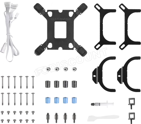 Photo de Kit Watercooling AIO Antec Skeleton RGB - 360mm (Blanc)