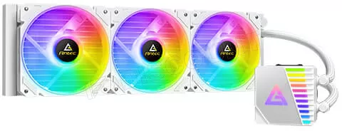 Photo de Kit Watercooling AIO Antec Symphony ARGB - 360mm (Blanc)