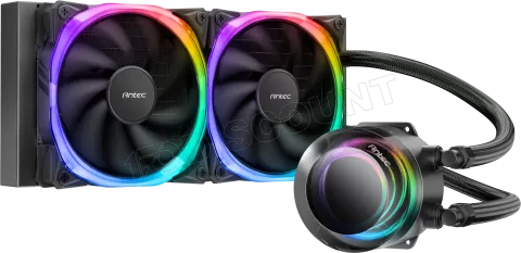 Photo de Kit Watercooling AIO Antec Vertex RGB - 240mm (Noir)