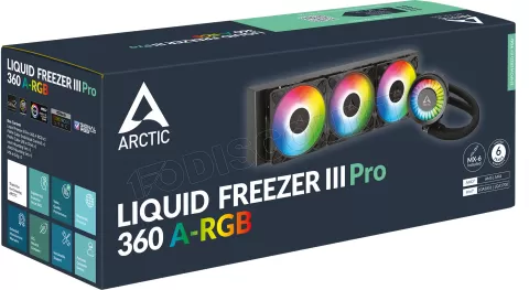 Photo de Kit Watercooling AIO Arctic Liquid Freezer III Pro RGB - 360mm (Noir)