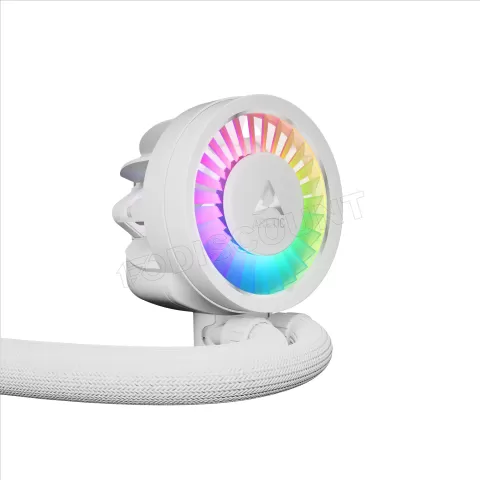 Photo de Kit Watercooling AIO Arctic Liquid Freezer III Pro RGB - 420mm (Blanc)