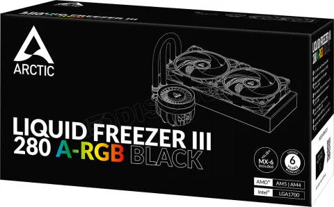 Photo de Kit Watercooling AIO Arctic Liquid Freezer III RGB - 280mm (Noir)