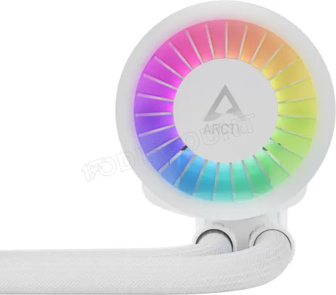 Photo de Kit Watercooling AIO Arctic Liquid Freezer III RGB - 420mm (Blanc)