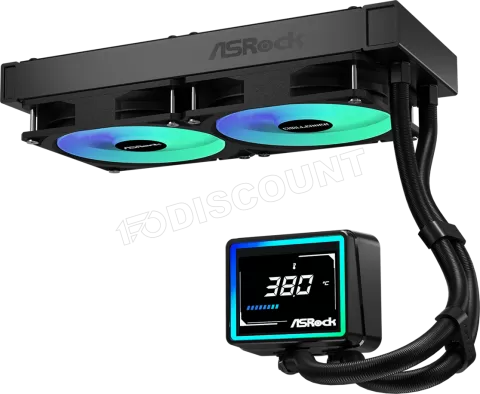 Photo de Kit Watercooling AIO ASRock Challenger Digital RGB - 240mm (Noir)