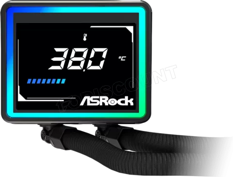 Photo de Kit Watercooling AIO ASRock Challenger Digital RGB - 240mm (Noir)