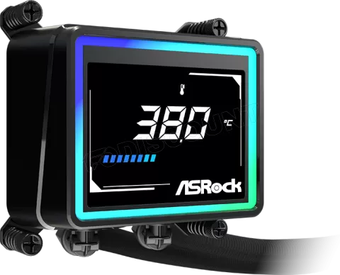 Photo de Kit Watercooling AIO ASRock Challenger Digital RGB - 360mm (Noir)
