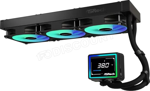Photo de Kit Watercooling AIO ASRock Challenger Digital RGB - 360mm (Noir)