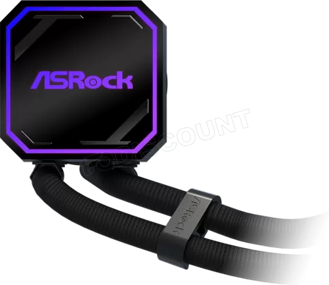 Photo de Kit Watercooling AIO ASRock Pro RGB - 240mm (Noir)