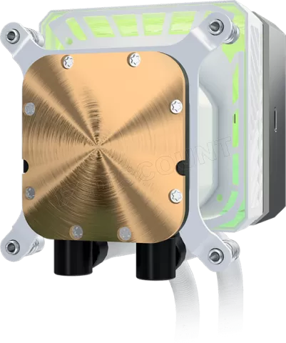 Photo de Kit Watercooling AIO ASRock Steel Legend LCD - 360mm (Blanc)