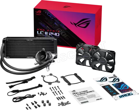 Photo de Kit Watercooling AIO Asus Rog Strix LC II - 360mm (Noir)