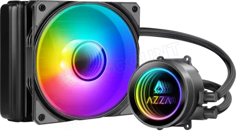 Photo de Kit Watercooling AIO Azza Galeforce RGB - 120mm (Noir)