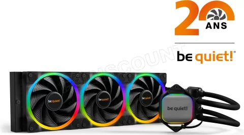 Photo de Kit Watercooling AIO be quiet! Pure Loop 2 FX RGB - 360mm (Noir)