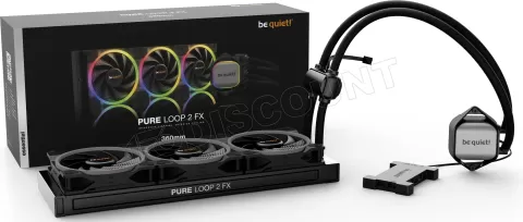 Photo de Kit Watercooling AIO be quiet! Pure Loop 2 FX RGB - 360mm (Noir)