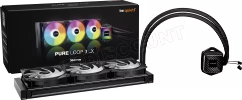 Photo de Kit Watercooling AIO be quiet! Pure Loop 3 LX RGB - 360mm (Noir)