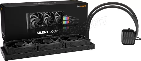 Photo de Kit Watercooling AIO be quiet! Silent Loop 3 RGB - 420mm (Noir)
